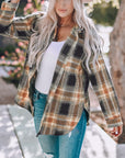 Everly Rounded Hem Plaid Shacket