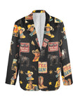 Baha Ranch Vintage Cowboy Collage Western Women's Blazer