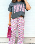 MAMA Camo Graphic Tee & Loose Pant Set