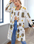 Baha Ranch Vintage Cowgirl Collage Western Lightweight Cardigan