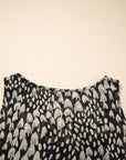 Abstract Dotted Sleeveless Maxi Dress