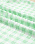 Gingham Long Sleeve Top and Shorts Set