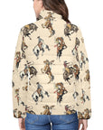 Vintage Cowgirl Women's Puffy Bomber Jacket
