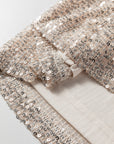 Solid Sequin Backless Bell Sleeve Top