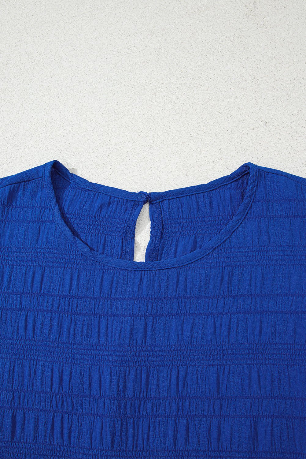Claire Textured Flutter Sleeve Ruffled Mini Dress