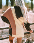 Isabelle Patchwork High Low Hoodie