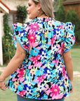 Dani Sleeve Tied Notched PLUS Blouse