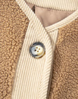 Lilisha Corduroy Edge Patchwork Jacket