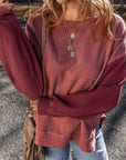 Ella Patchwork Drop Shoulder Pullover