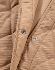 Elizabeth Cord Snap Vest Plus Jacket