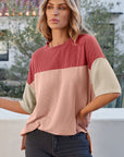 Guinevere Slits Half Sleeve Top