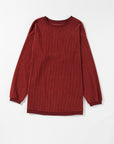 Araceli Ribbed Corduroy Oversized Sweatshirt
