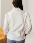Danna Zipped Collar Pullover Top