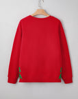Paulina Bow Decor Christmas Sweatshirt