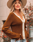 Gabriella Knit Neckline Short Cardigan