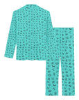 Turquoise Cattle Brands Women's Western Pajama Set