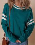 Jadeita Patchwork Drop Shoulder Sweatshirt