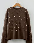 Renata Ribbed Edge Knit Sweater
