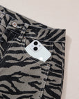 Hunter Printed Wide Leg Jeans