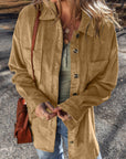 Giuliana Patched Up Corduroy Shacket