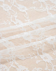 Sheer Lace Ruffle Tiered High-Low Skirt