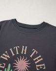 RISE WITH THE SUN Western Crewneck Tee