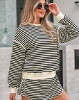 Jessica Drop Shoulder Pullover Top & Skirt Set