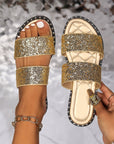Helen Dual Straps Flat Slippers