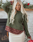 Rosa Patchwork Drop Shoulder Sweatshirt