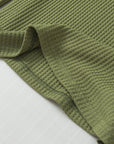 Anahi Textured Knit Cuffs Long Sleeve Top