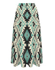 Baha Ranch San Angelo Aztec Tiered Prairie Maxi Skirt