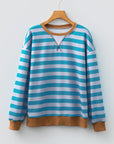 Madiena Trim Drop Shoulder Sweatshirt