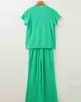 Leilany Corded Knit Short Sleeve Set
