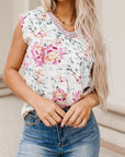Aviana Lace Splicing Sleeveless Blouse