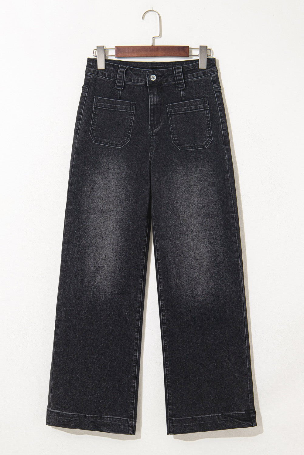 Victoria Wide Leg Pocketed High Waist Jeans