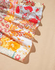 Boho Floral Patchwork Batwing Sleeve Blouse
