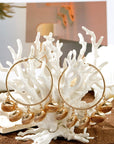 Lyra Vacation Shell Hoop Earrings