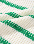 Stripe Round Neck Sleeveless Sweater Top