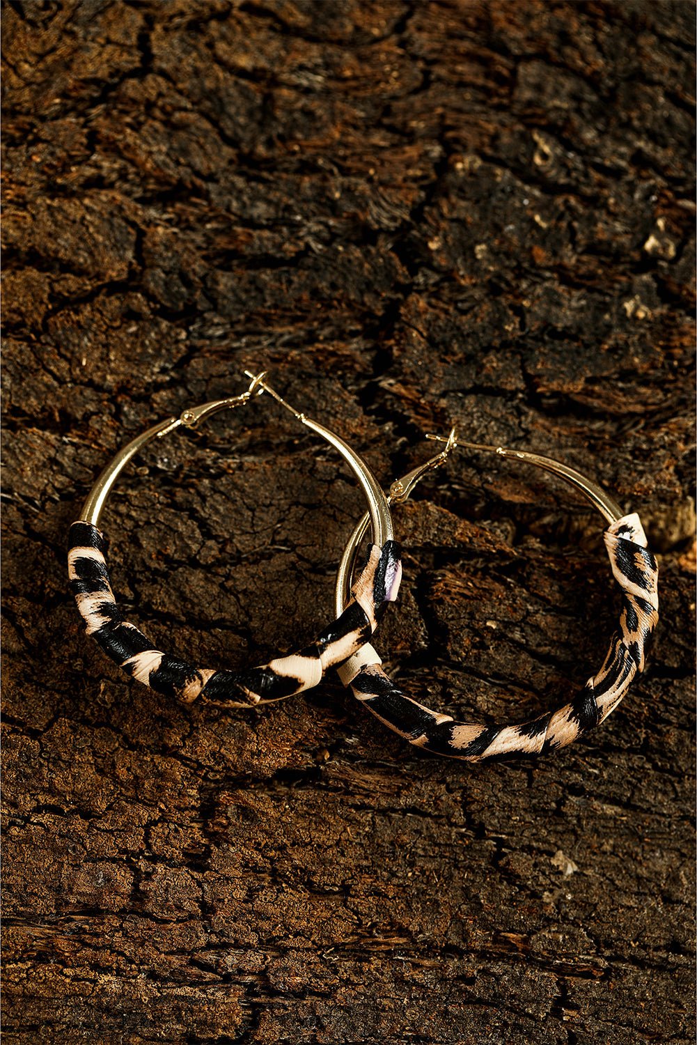 Lettie Plated Detail Hoop Earrings