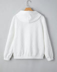 Cable Lattice Textured Kangaroo Pocket Hoodie