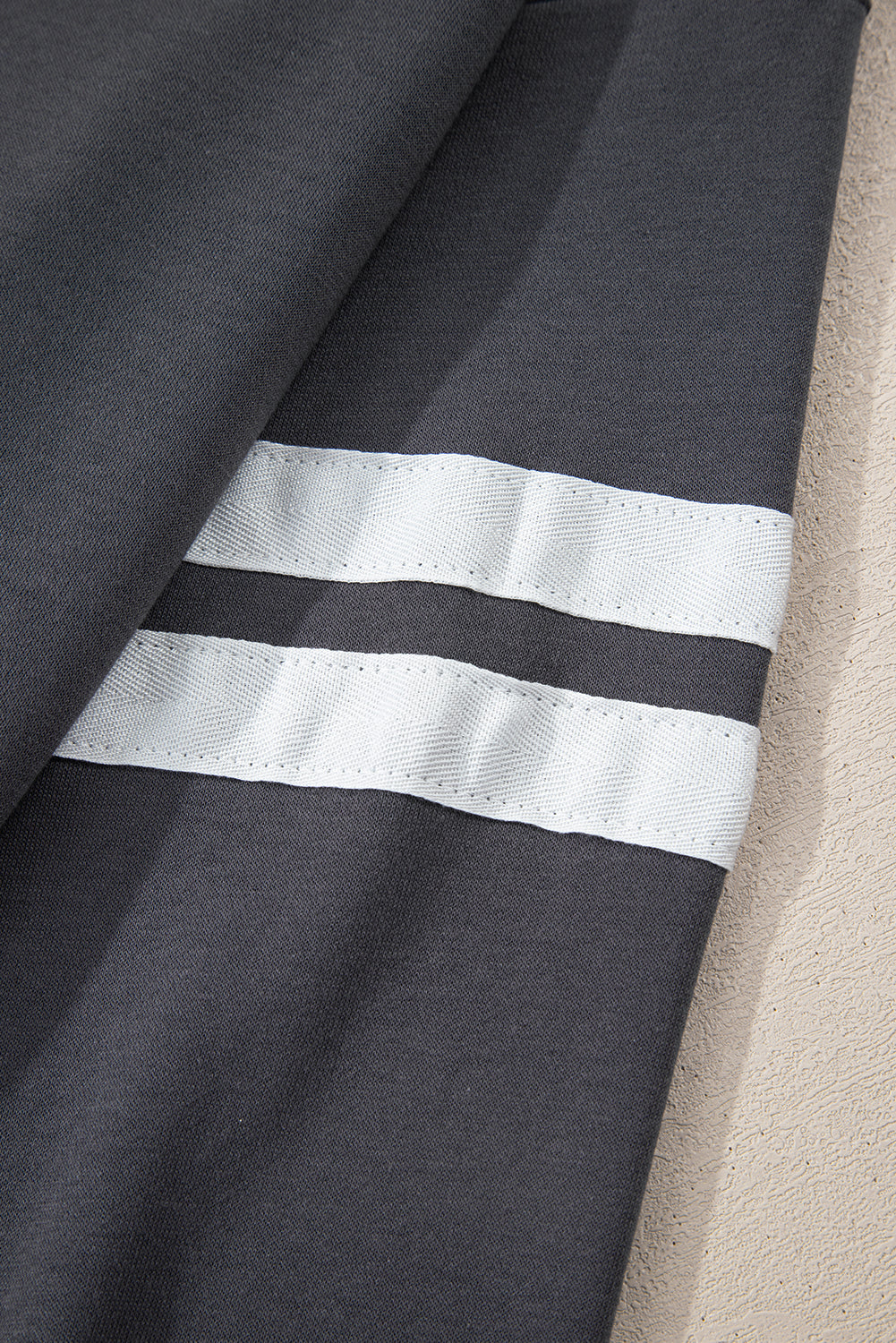 Varsity Stripe Drop Shoulder Oversized Sweatshirt