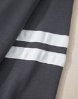 Varsity Stripe Drop Shoulder Oversized Sweatshirt