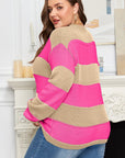 Florence Block Drop Shoulder PLUS Sweater