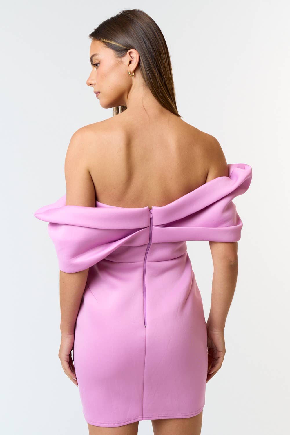 Lavender Scuba Mini Dress