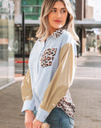 Aleia Chest Cuffed Sleeve Shirt