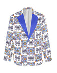 Blue Bow Talavera Floral Blazer