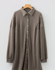 Viviana Taupe Waffle Knit Shirt