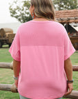 Morgan Plus Size Corded Pocketed Top