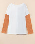 Emily Textured Knit top Long Sleeve Top