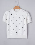 Azariah Bubble Short Sleeve Sweater